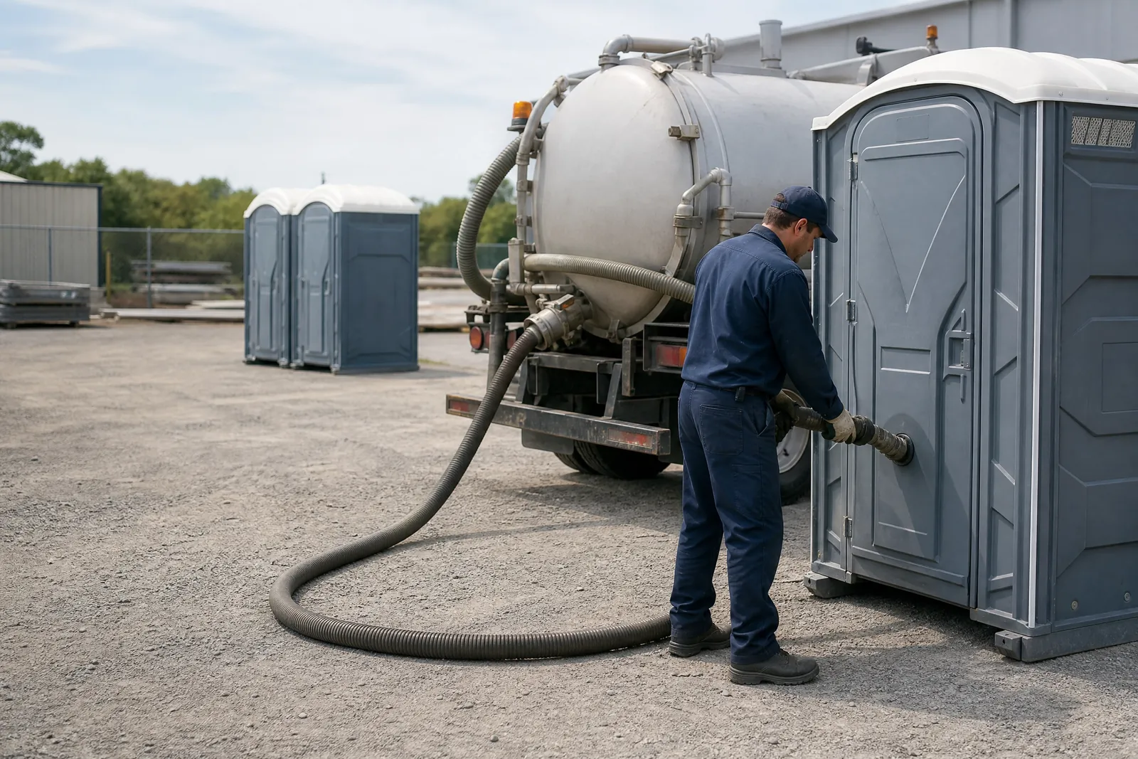Accessible Units that Welcome Everyone portable sanitation setup
